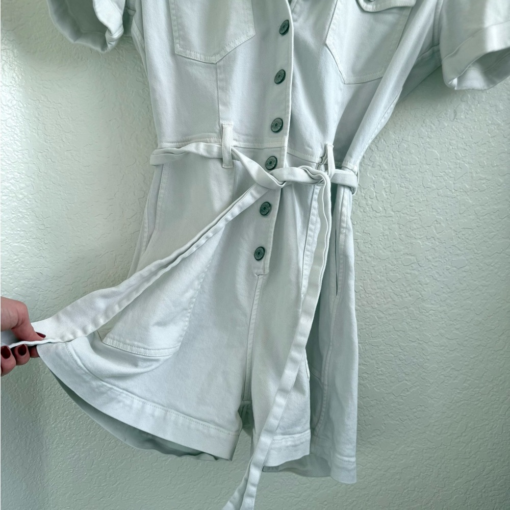Rails Georgie Playsuit Romper Denim in Stone Ivory S Small - Picture 5 of 9
